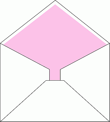 封筒の飾り紙-ピンク無地